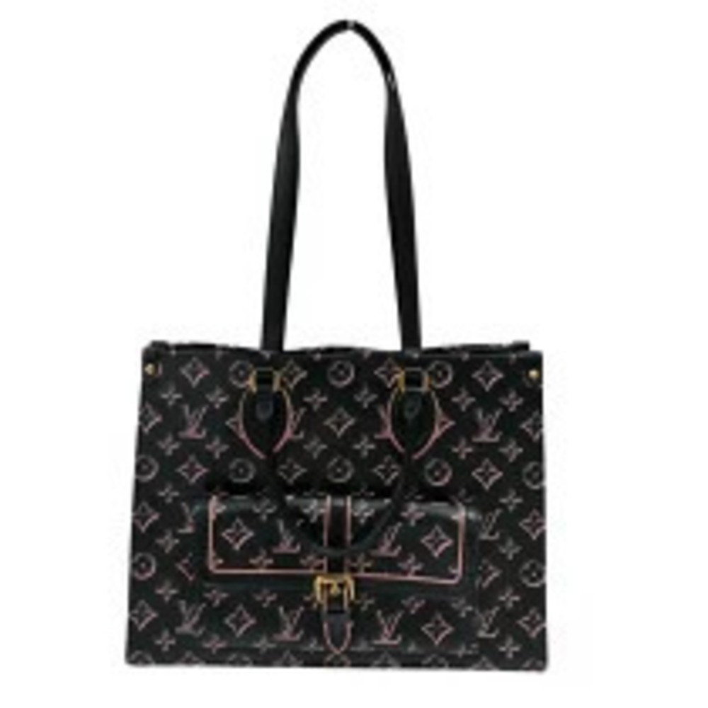 Louis Vuitton On The Go Black Pink Monogram Fall You Tote Bag